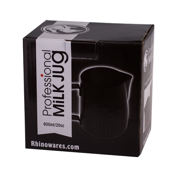 Ąsotėlis pienui Rhinowares, Black 600ml