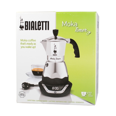 Elektrinis Moka kavinukas Bialetti Timer, 270ml 6p.