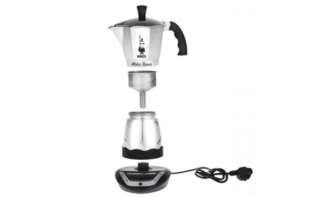 Elektrinis Moka kavinukas Bialetti Timer, 270ml 6p.