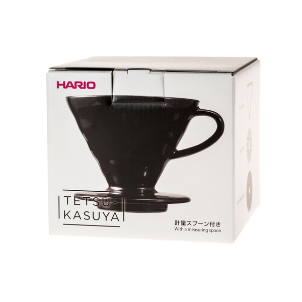 Kavinukas Hario V60-02 Tetsu-Kasuya, juodas