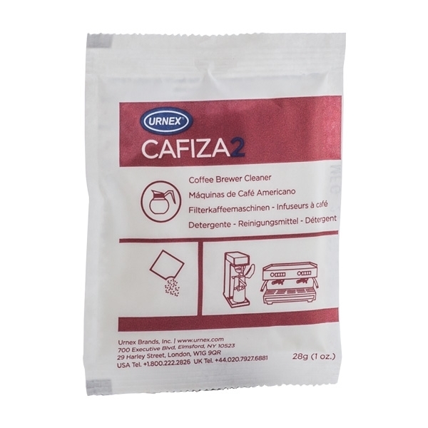 Kavinukų valymo milteliai Urnex Cafiza, 1 pak. 28g