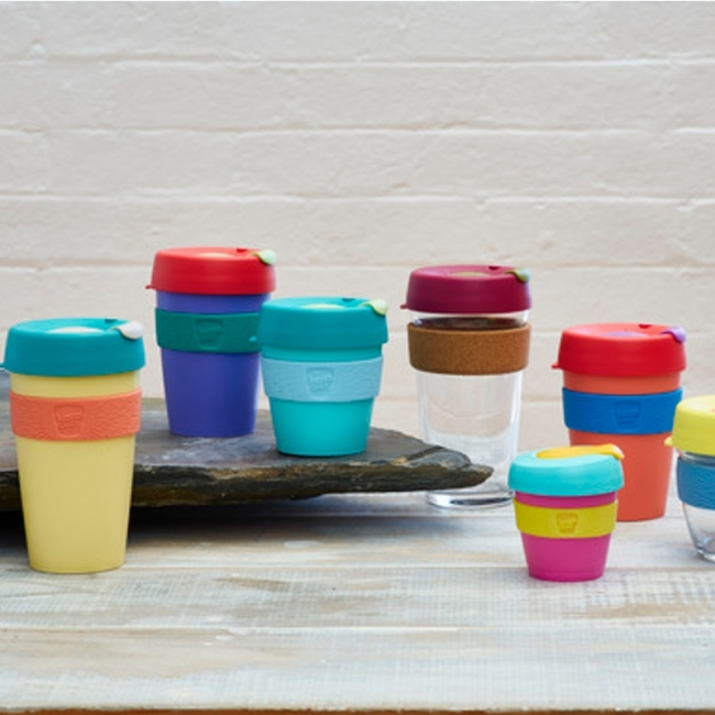 Kavos puodelis KeepCup Black stiklinis, 227 ml