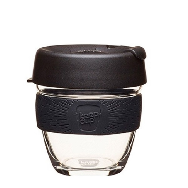 Kavos puodelis KeepCup Black stiklinis, 227 ml