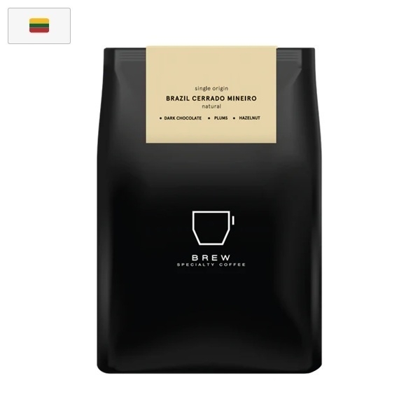 Kavos pupelės BREW. Brasil Cerrado, 1kg