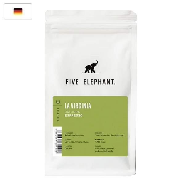 Kavos pupelės Five Elephant Colombia, 250g