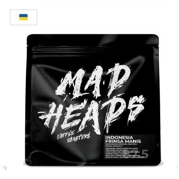 Kavos pupelės Mad Heads Indonesia, 250g