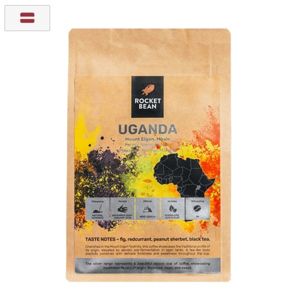 Kavos pupelės Rocket Bean Uganda, 200g