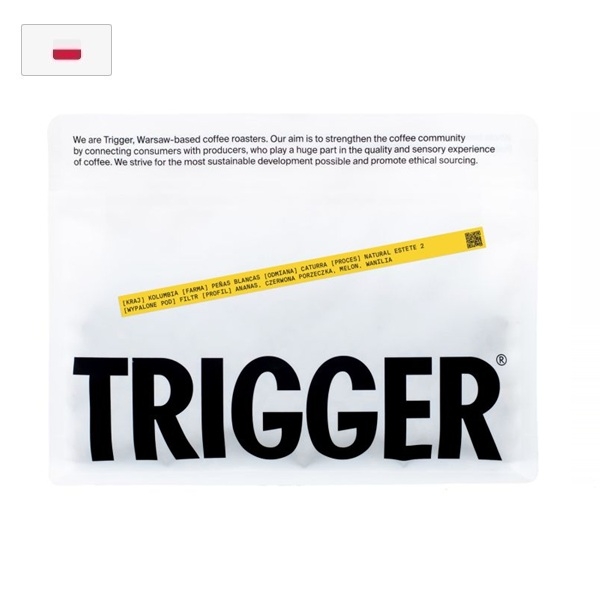Kavos pupelės Trigger Colombia, 250g