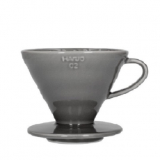 Keraminis kavinukas Hario V60-02, pilkas