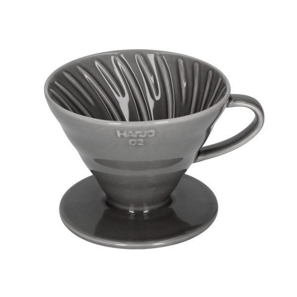 Keraminis kavinukas Hario V60-02, pilkas