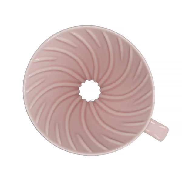 Keraminis kavinukas Hario V60-02, rožinis