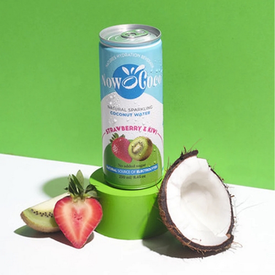 Kokosų vanduo Strawberry and Kiwi, 12vnt.