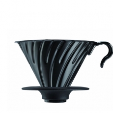 Metalinis kavinukas Hario V60-02, juodas