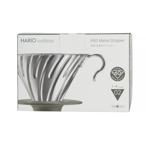 Metalinis kavinukas Hario V60-02 Outdoor