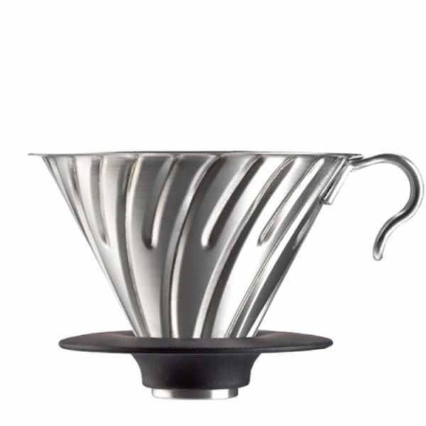 Metalinis kavinukas Hario V60-02, pilkas