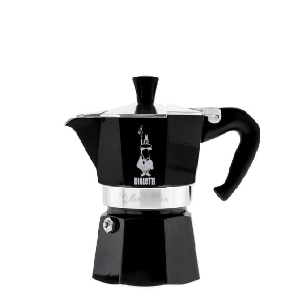 Moka kavinukas Bialetti Express juodas, 130ml 3p.