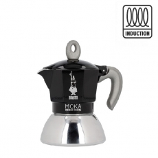 Moka kavinukas Bialetti Induction Black, 100ml 2p.