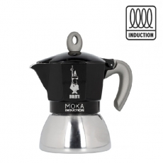 Moka kavinukas Bialetti Induction Black, 150ml 4p.