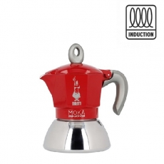 Moka kavinukas Bialetti Induction Red, 100ml 2p.