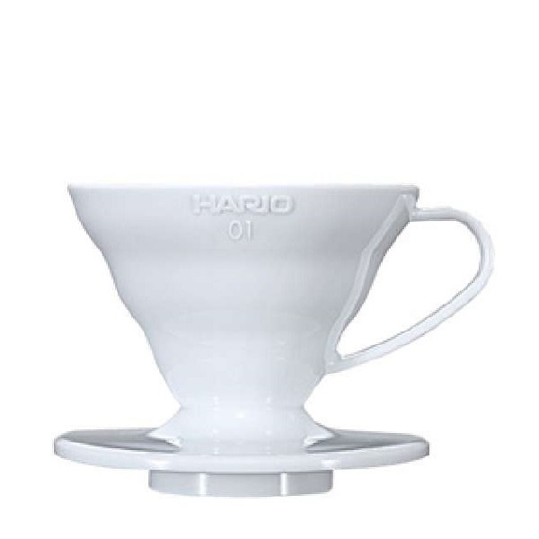 Plastikinis kavinukas Hario V60-01, baltas