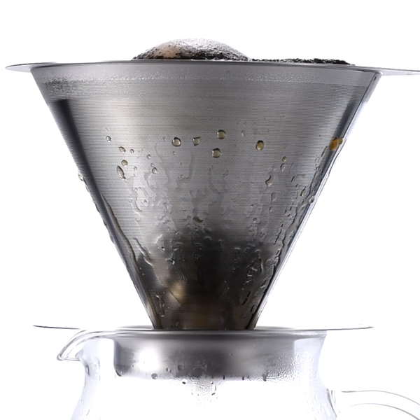 Plieninis kavinukas Hario V60-01 Double Mesh