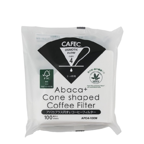 Popieriniai filtrai Cafec Abaca+ 02, 100vnt.