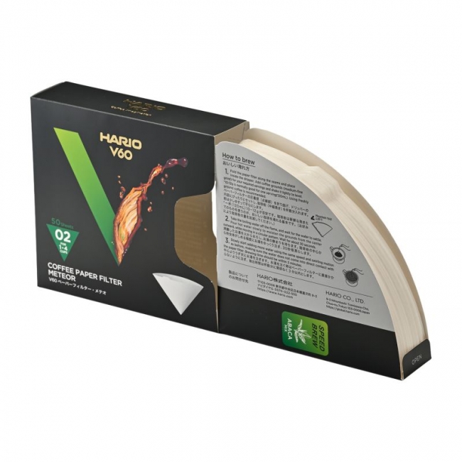 Popieriniai filtrai Hario V60-02 Meteor, 50 vnt.
