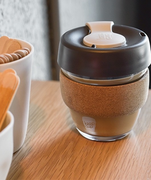 Puodelis KeepCup Cork Almond, 340ml