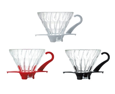 Stiklinis kavinukas Hario V60-02, baltas