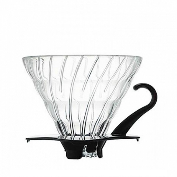 Stiklinis kavinukas Hario V60-02, juodas