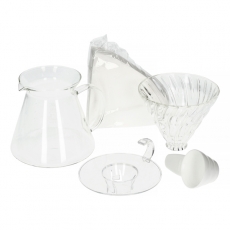 Stiklinis komplektas Hario V60-02, 0.6L