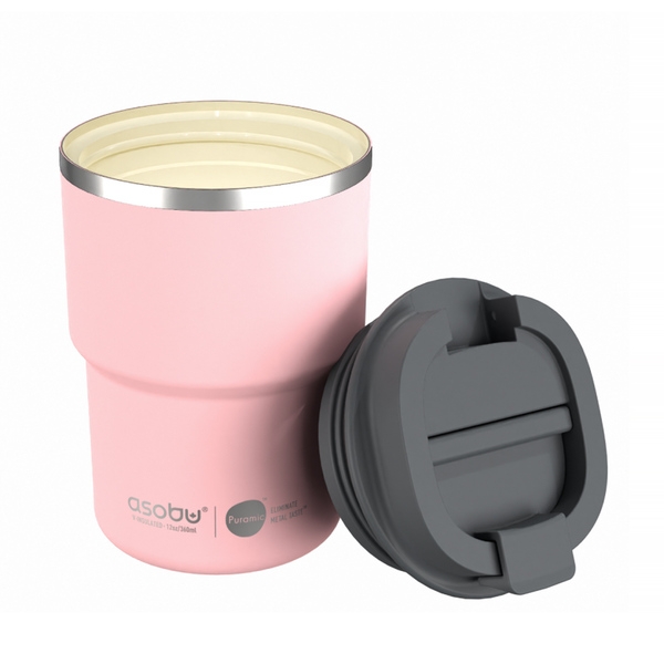 Termo puodelis Asobu, rožinis 360ml