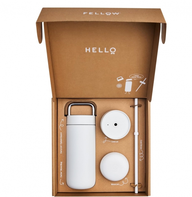Termo puodelis Fellow 3in1, White 473ml