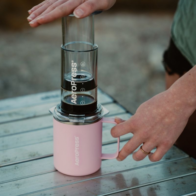 Termosinis puodelis AeroPress, Pink 350ml